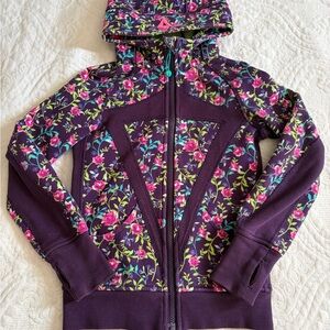 Ivivva Purple Floral Hoodie